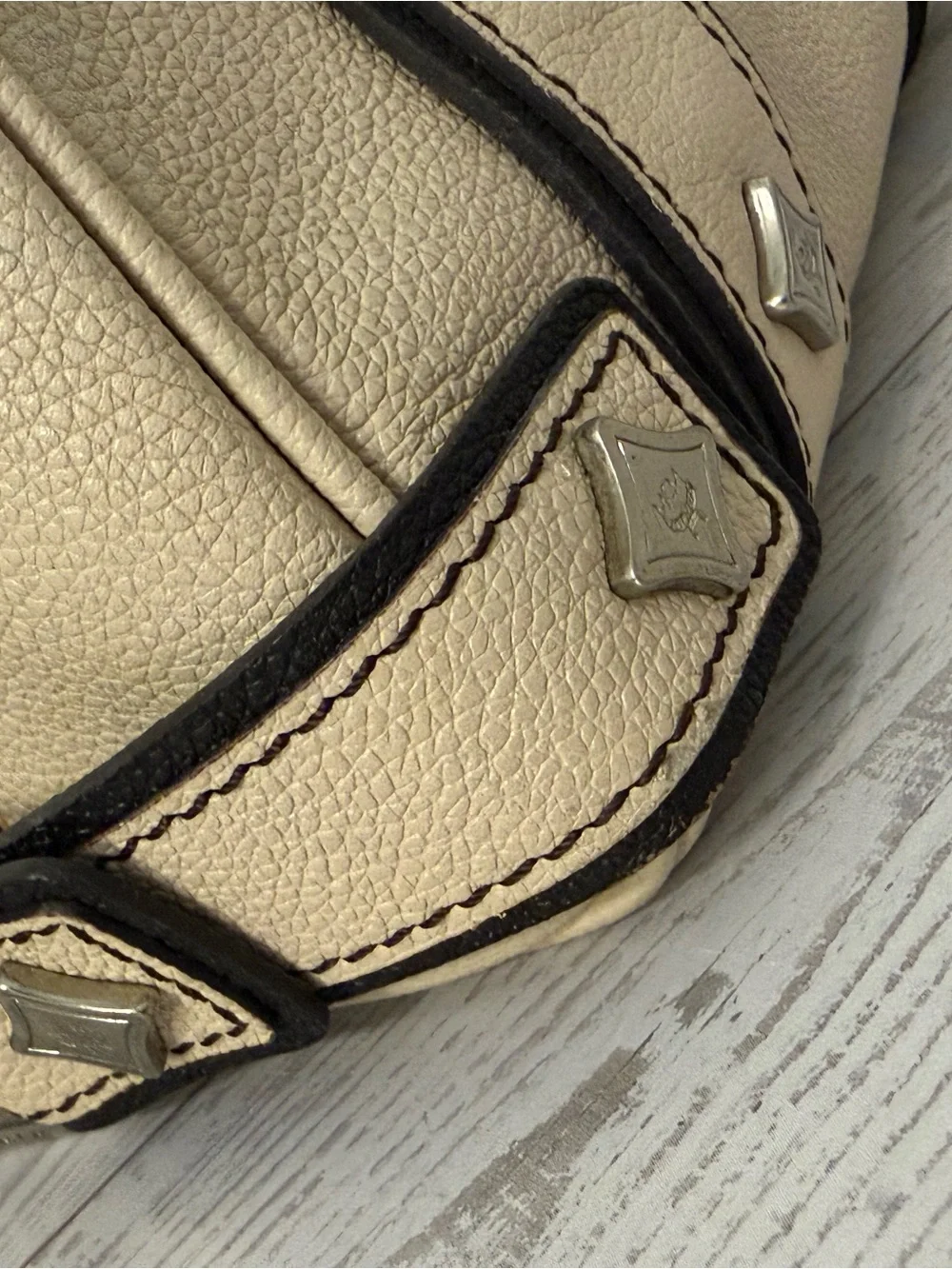 MCM satchel beige